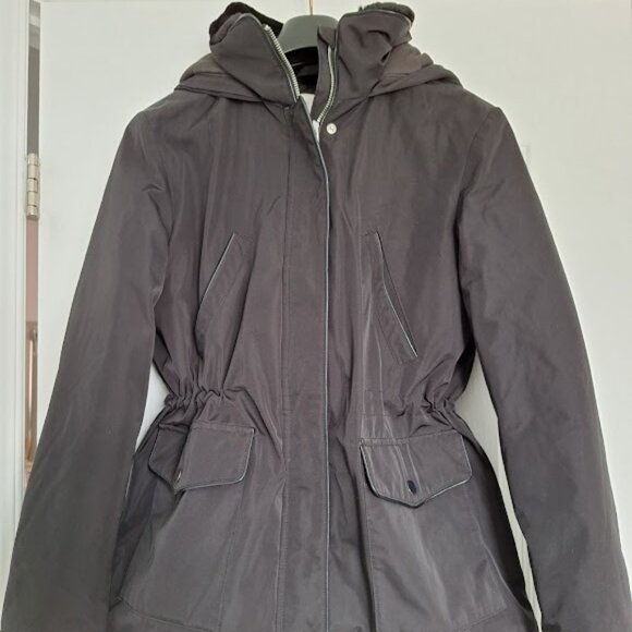 Zara Winter Jacket Hoodie Size M - Picture 1 of 5